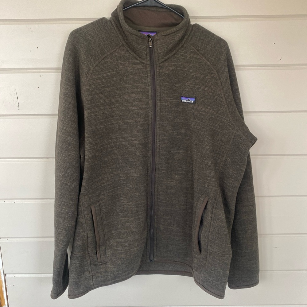 🛑SOLD🛑Patagonia Men’s Full Zip Fleece Jacket Size Large Brown Heather
